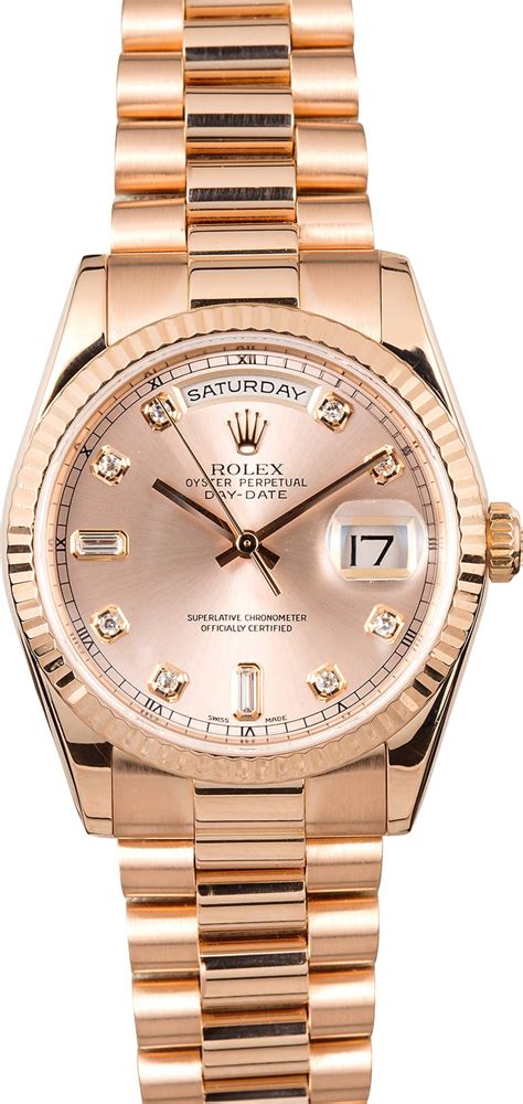 rolex day date rosegold 2015 president armband|rolex everose gold day date.